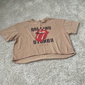Rolling Stones cropped t-shirt